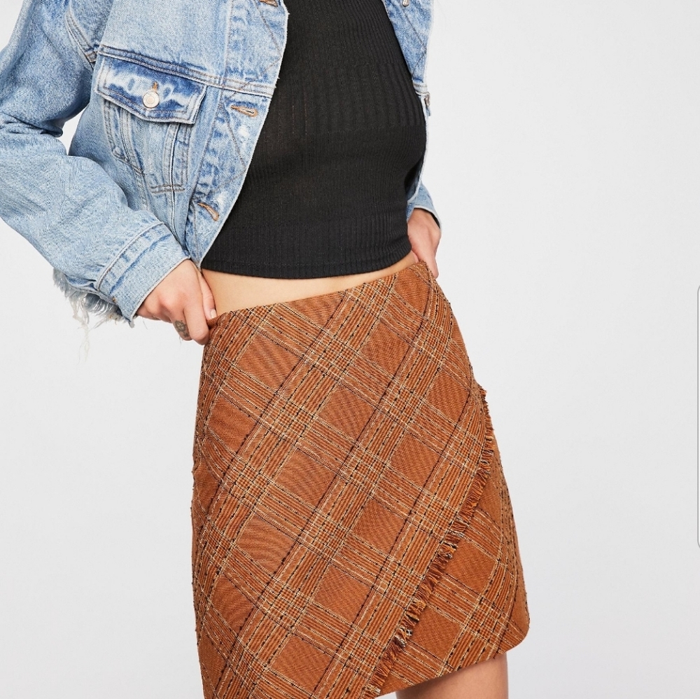 Free People Overlapping Mini Skirt